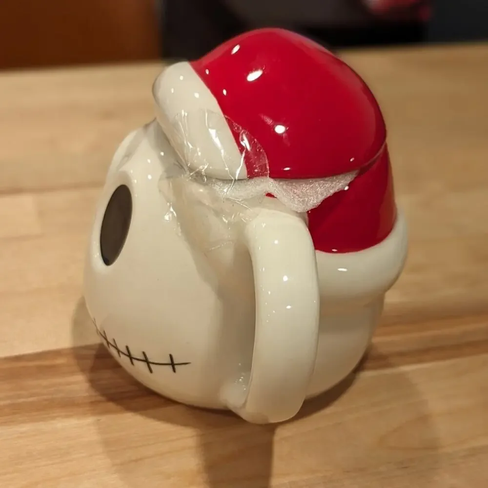 NEW Disney The Nightmare Before Christmas Jack Skellington Ceramic Mug with Lid